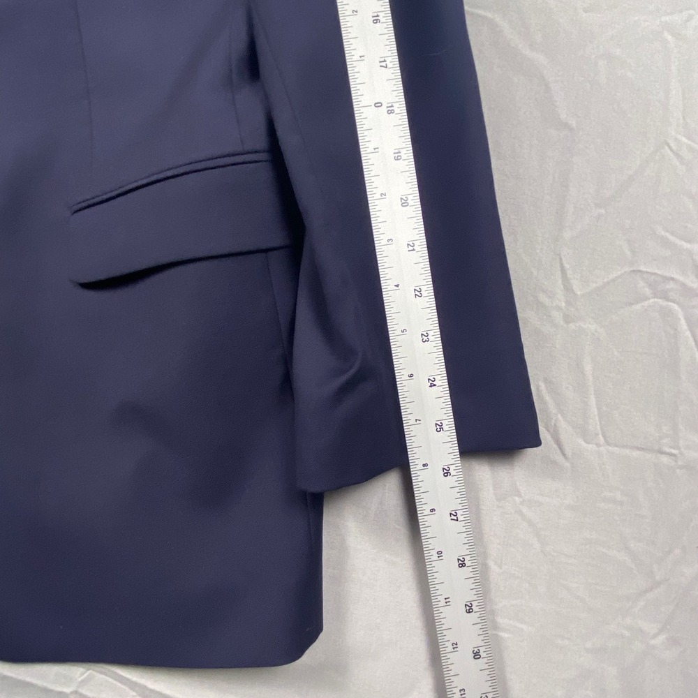 Lauren Ralph Lauren Mens 44L Navy Blue 100% Wool Blazer Gold Crown Buttons 44 L - Picture 10 of 15